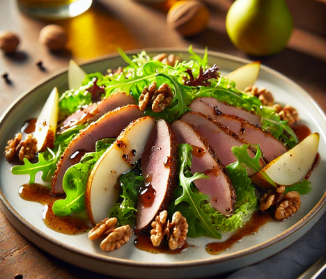Recette : Salade de magret de canard séché
