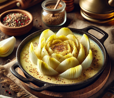 Recette - Fondue d'endives à la moutarde