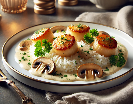 Recette - Blanquette de Saint-Jacques aux champignons