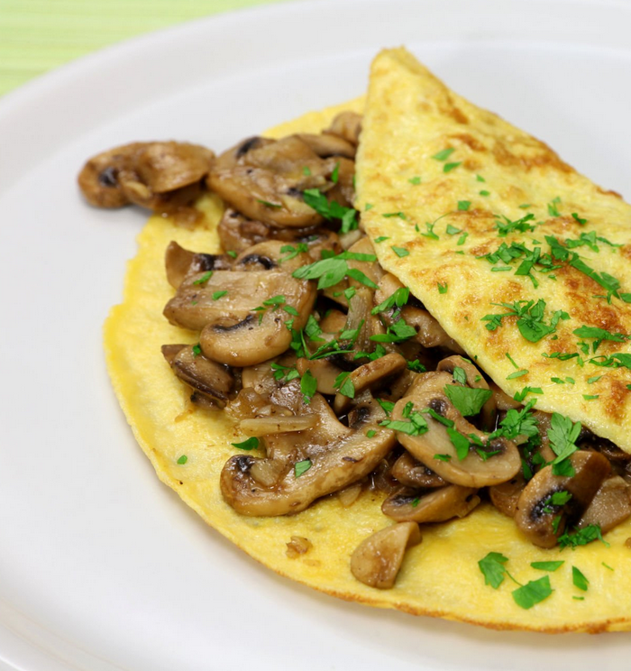 Omelette aux champignons express