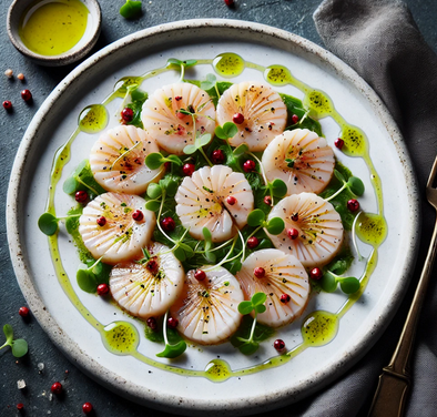 Recette - Carpaccio de Saint-Jacques