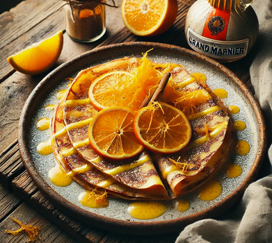 Recette spéciale Chandeleur - Crêpes Suzette au Grand Marnier