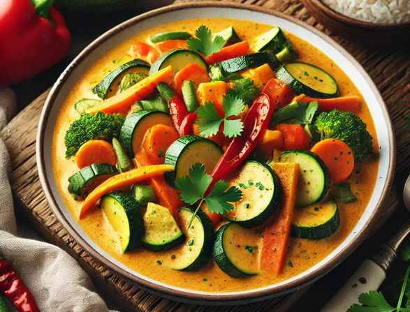 Recette facile - Curry de Légumes au Lait de Coco