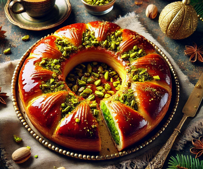Recette galette - Galette Frangipane à la Pistache