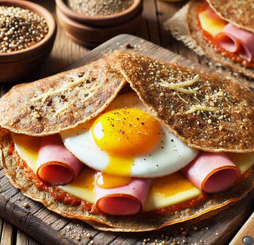 Recette spéciale Chandeleur - Galettes Complètes Jambon-Œuf-Fromage