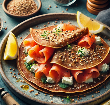 Recette spéciale Chandeleur - Galettes de Sarrasin au Saumon et Fromage Frais
