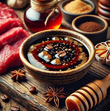 Marinade Caféinée pour Viande Rouge