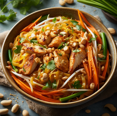 Recette facile - Pad Thaï au Poulet