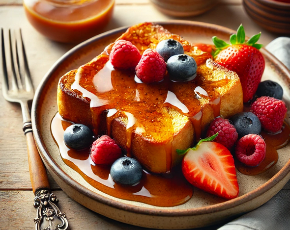 Recette facile - Pain Perdu au Caramel Beurre Salé