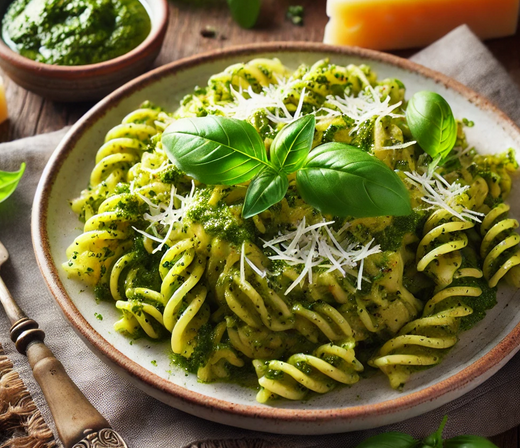 Recette gourmande - Pâtes au Pesto Maison