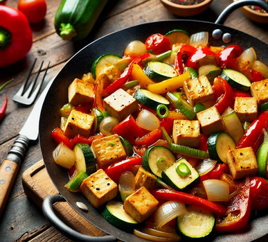 Recette santé - Poêlée de Tofu aux Légumes