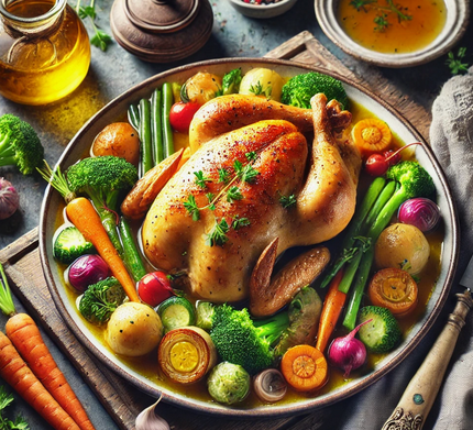 Recette facile - Poule au Pot