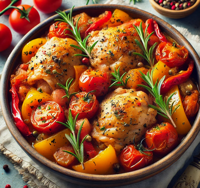 Recette facile - Poulet à la Provençale
