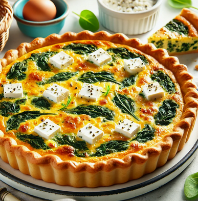 Recette facile - Quiche aux Épinards et Feta