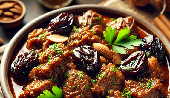 Recette mijotée - Ragoût d'Agneau aux Pruneaux
