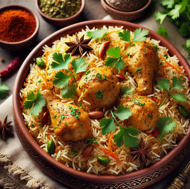 Recette facile - Riz Biryani au Poulet