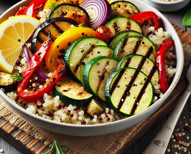 Recette santé - Salade de Quinoa et Légumes Grillés