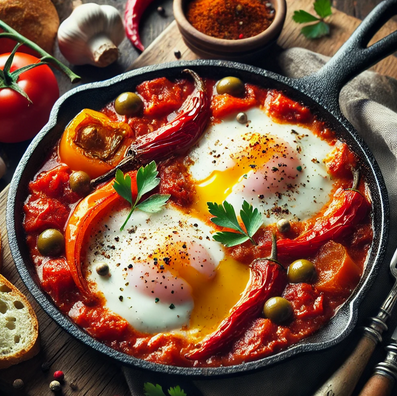 Recette facile - Shakshuka aux Œufs