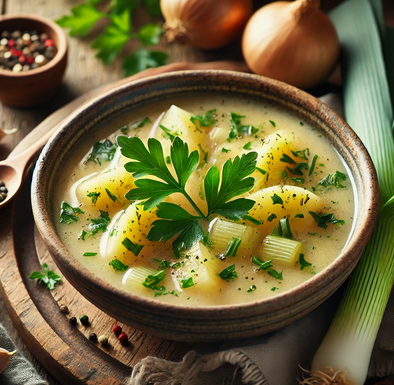 Recette facile - Soupe de Poireaux et Pommes de Terre