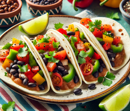 Recette facile - Tacos Végétariens aux Haricots