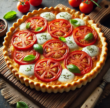 Recette gourmande - Tarte Fine aux Tomates et Mozzarella