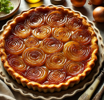 Tarte Tatin aux Oignons Caramélisés