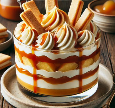 Tiramisu Caramel Beurre Salé et Pommes Poêlées
