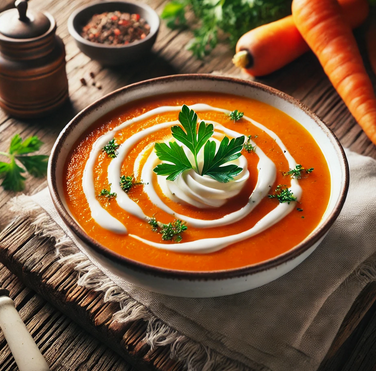 Recette santé - Velouté de Carottes et Gingembre