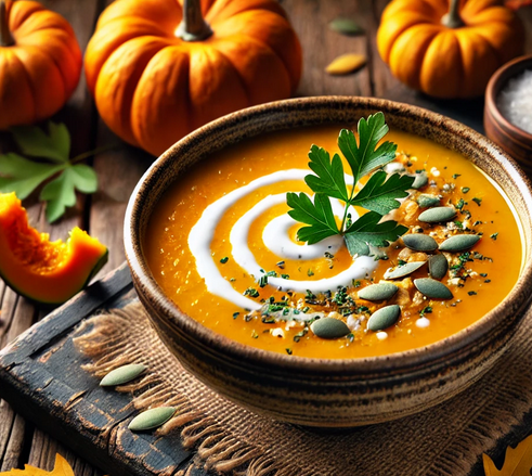 Recette gourmande - Velouté de Potimarron et Coco