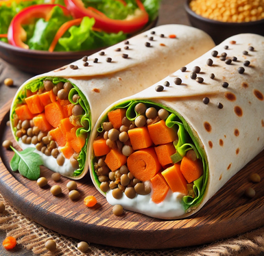 Recette santé - Wraps Végétariens aux Lentilles